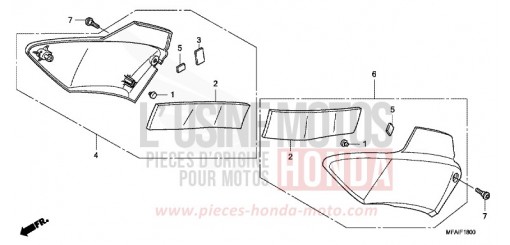 SIDE COVER CBF10008 de 2008